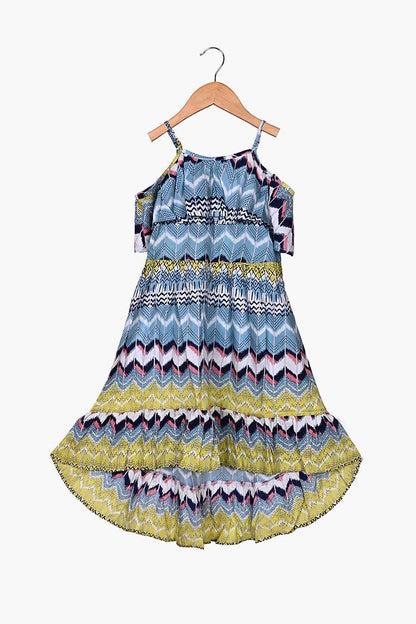 Arabian Dew Kids Midi Dress  4-7 Years