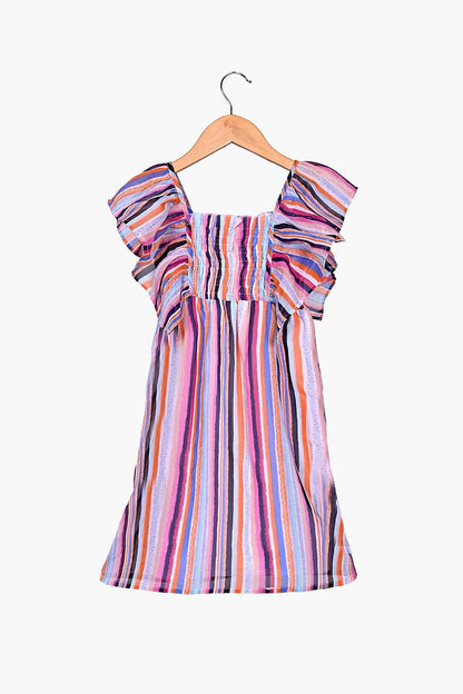 Persian Stripe Kids Dress  4-7 Years