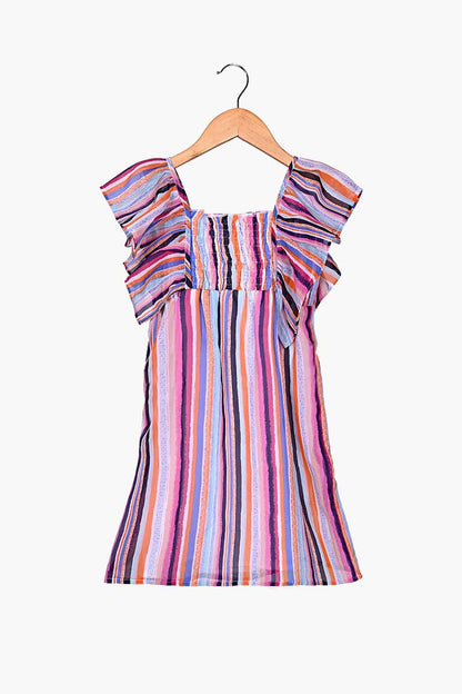 Persian Stripe Kids Dress  4-7 Years