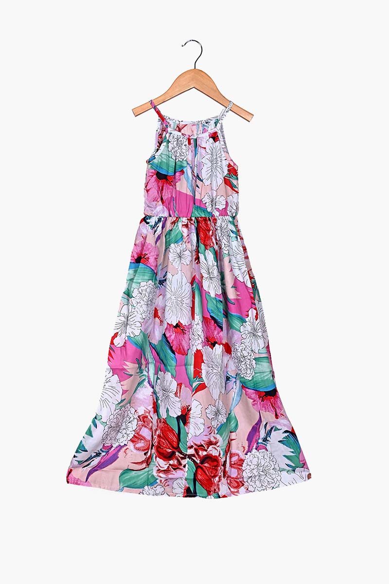 Amethyst Bloom Kids Spaghetti Dress  4-7 Years