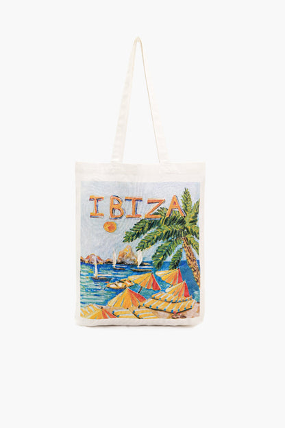 City Escape Canvas Tote Set of 4 – Ibiza, LA, Mykonos & Positano