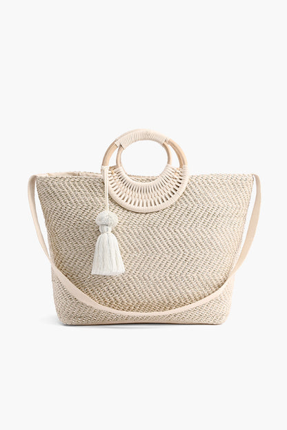 Birch Lurex Durrie Tote