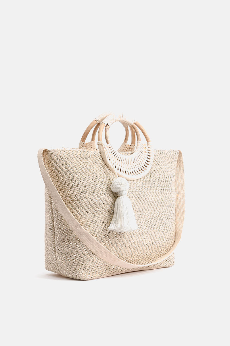 Birch Lurex Durrie Tote