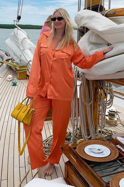 The Cord Set in Mediterrranean-Apricot