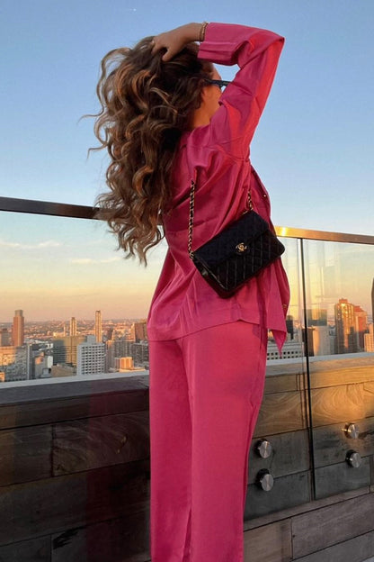 The Co-ord Set in Mediterrranean-Fuchsia