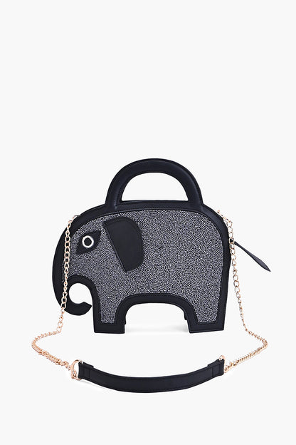 Gentle Giant Elephant Beaded Bag