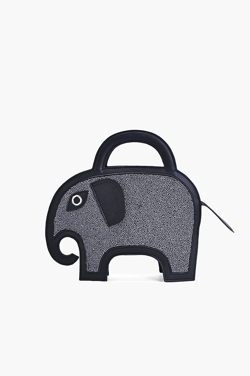 Gentle Giant Elephant Beaded Bag