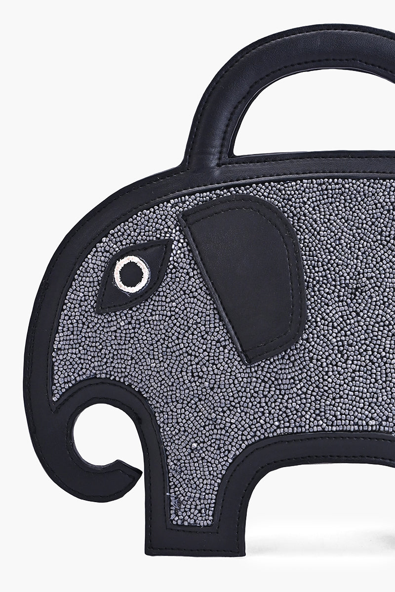 Gentle Giant Elephant Beaded Bag