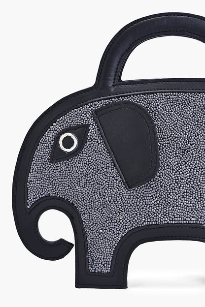 Gentle Giant Elephant Beaded Bag