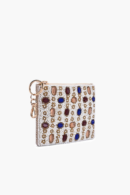 Ivory Jewel Coin Pouch
