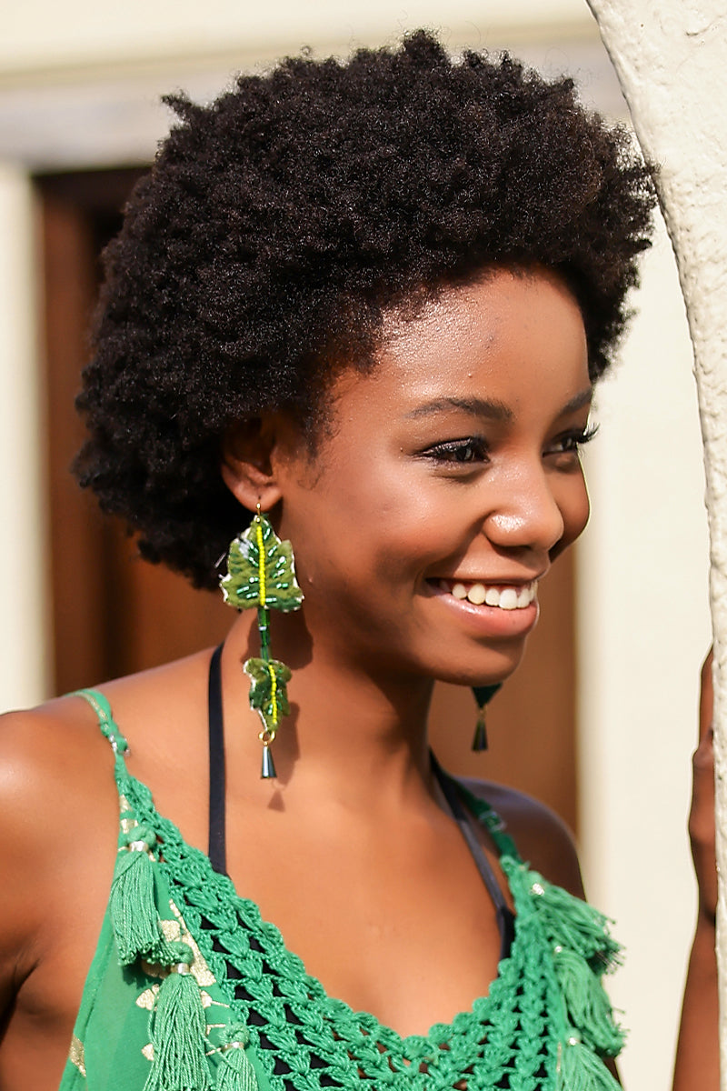 Long Leafy Earrings