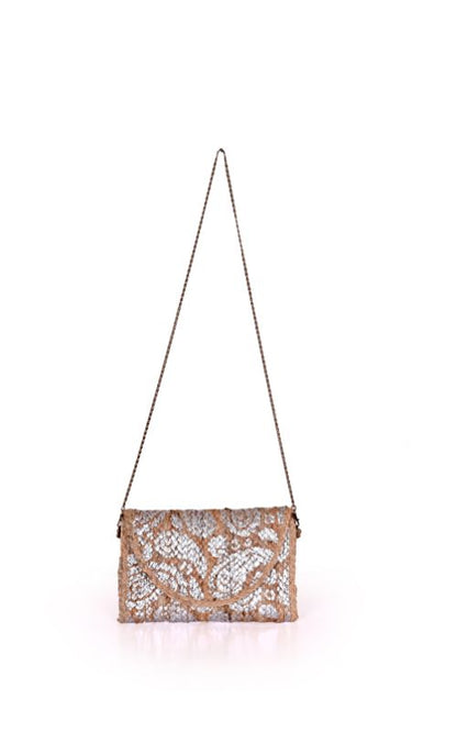 Boho-mia Paisley Jute Clutch