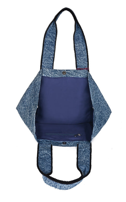 Awesome Owl Denim Tote