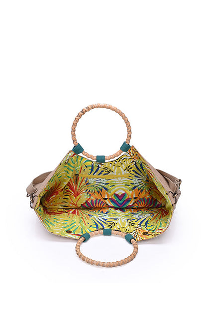 Vivid Green Leafy Tote