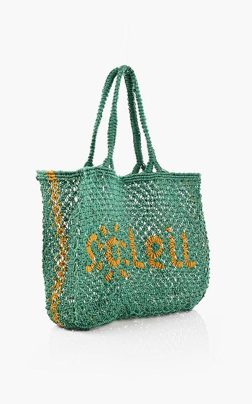 Soleil Jute Macrame Tote