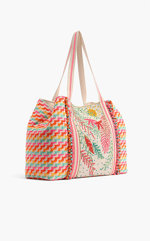 Tropical Paradise Beaded Tote