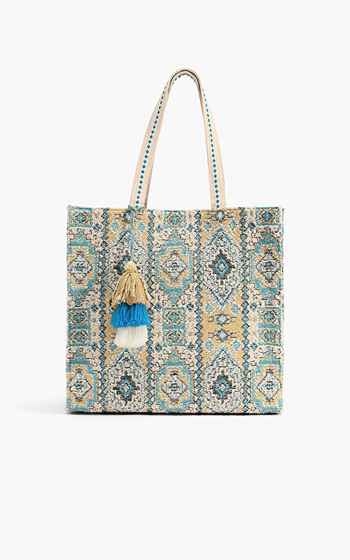 Indian Ancient Rug Inspired Tote