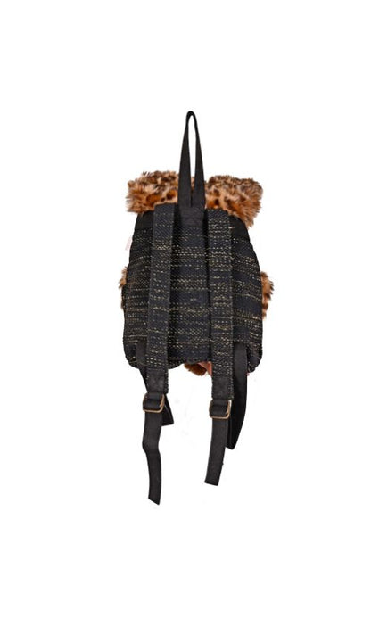 Leopard Fur Backpack