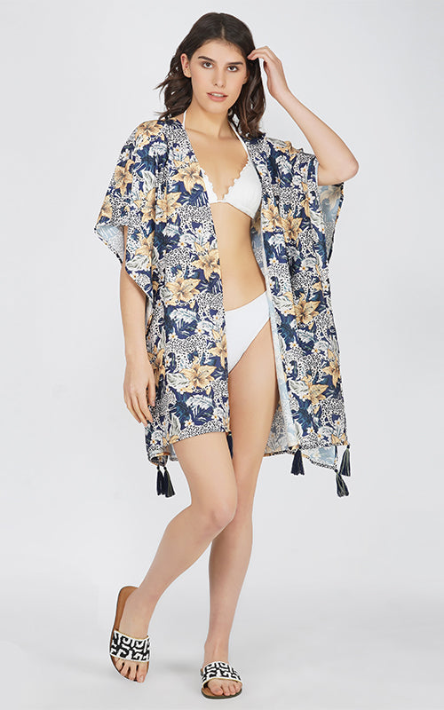 Set of 6 Cheerful Cheetah Kimono (S,M,L)- Discarded Bellas