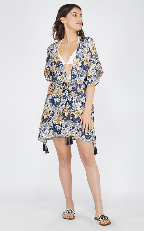 Set of 6 Cheerful Cheetah Kimono (S,M,L)- Discarded Bellas