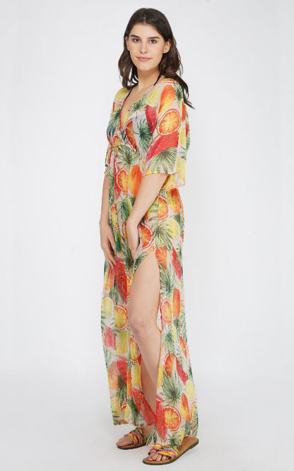 Fruit Punch Wrap Dress