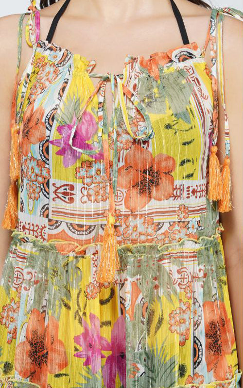 Set of 6 Boho Blissful Tiered Maxi Dress(S, M & L)
