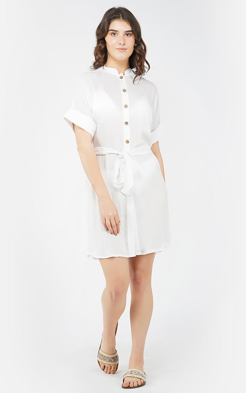 Set of 6 The Elizabeth Pure White T-Shirt Dress (S,M,L)