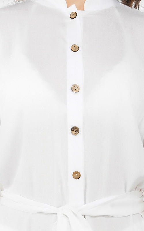 Set of 6 The Elizabeth Pure White T-Shirt Dress (S,M,L)