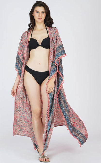 Set of 6 Nina Maxi Kimono Cover Up (S,M,L)