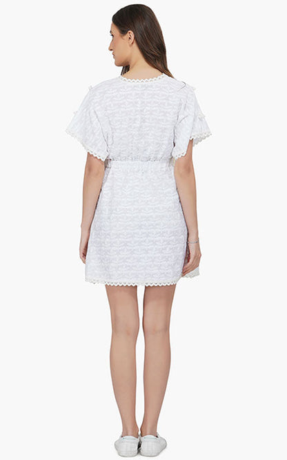 Set of 6 Bright White Short Dress (S,M,L)