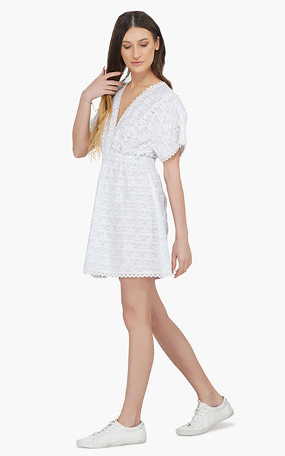 Set of 6 Bright White Short Dress (S,M,L)