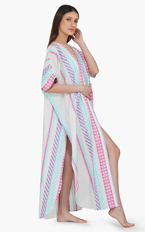 Set of 6 Aztec Yarn Dyed Cotton Cover Up (S,M,L)