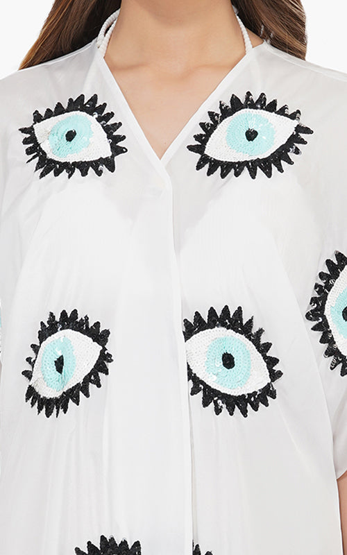 Set of 6 Eye-o-Eye Embroidered Cover Up (S,M,L)