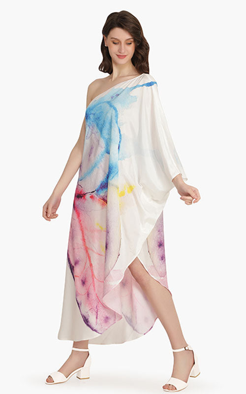 Set of 6 Rainbow Butterfly One Shoulder Dress (S,M,L)