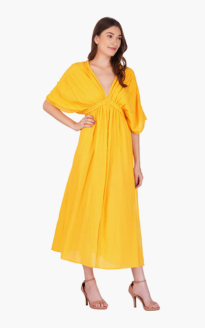 Set of 6 Amber Cotton Dobby Maxi Cover Up (S,M,L)