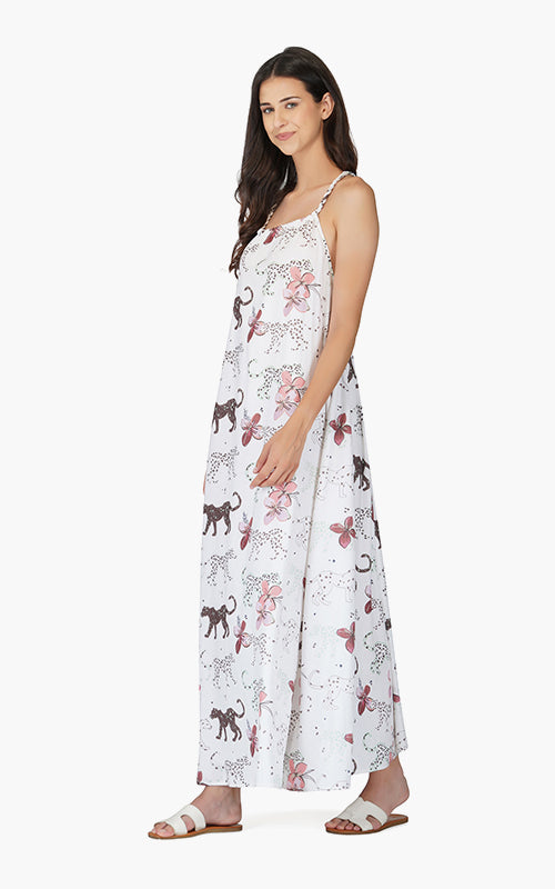 Set of 6 Jaguar Floral Maxi Dress (S,M,L)