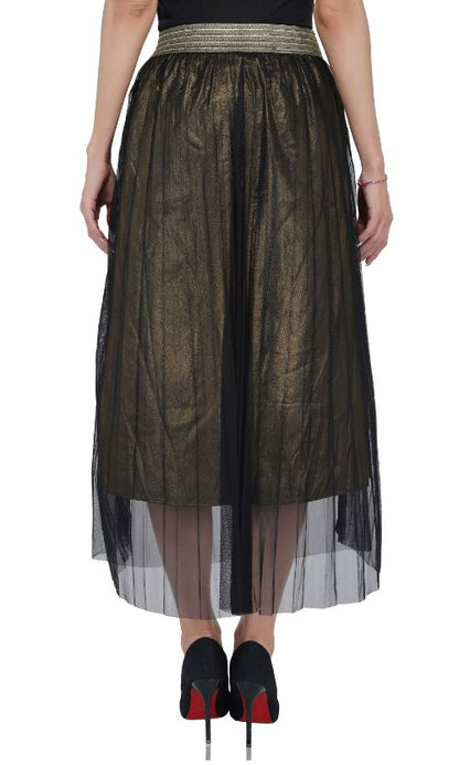 Set of 6 Set of Six Golden Haze Pleated Net Skirt (S,M,L)
