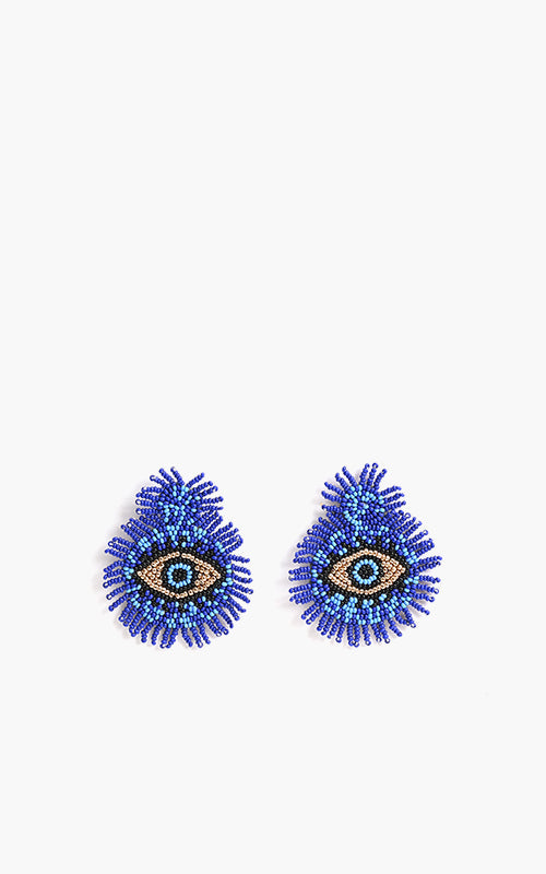 Smokey Eye Evil Eye Earrings