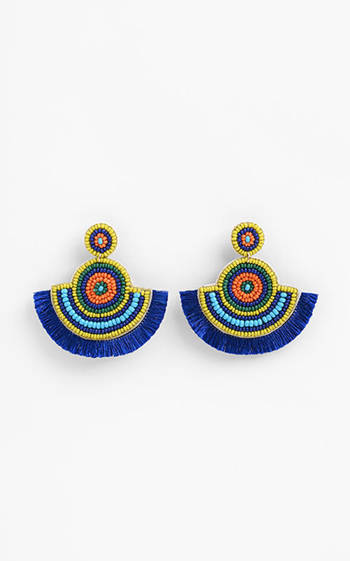 Tribal Hand Embellished Earrings