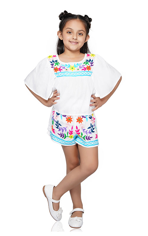 Candy Crush Embroidered Co-Ord Shorts  4-7 Years