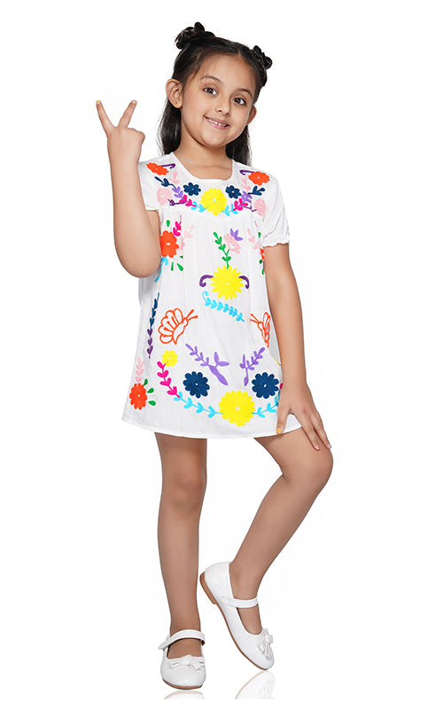 Marina Embroidered Dress  4-7 Years