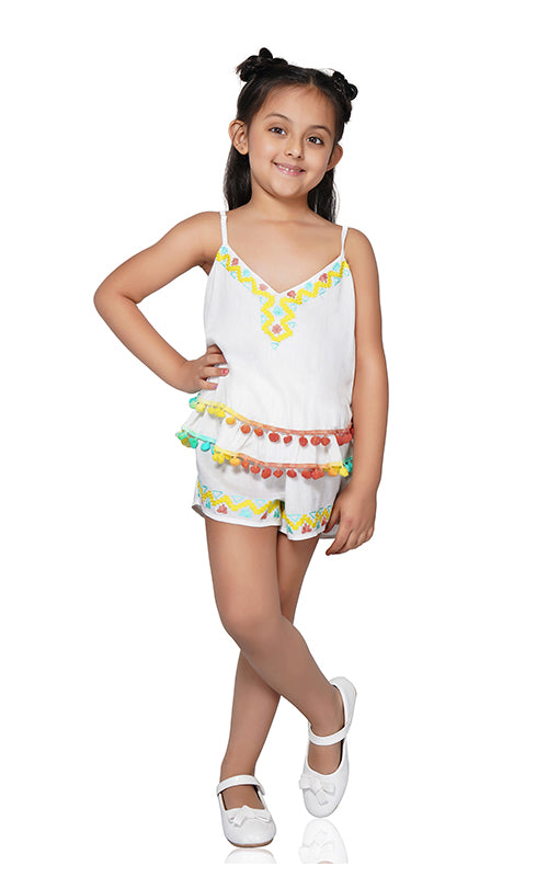 Sorbet Embroidered Shorts  4-7 Years