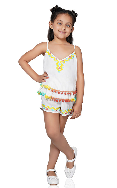 Sorbet Embroidered Top  4-7 Years