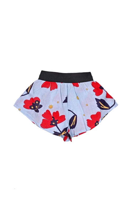 Iced Petunia Knotted Shorts 4-7 years