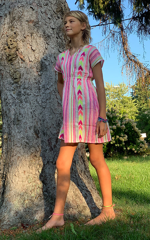 Begonia Pink Tunic Cover Up  4-7 Years
