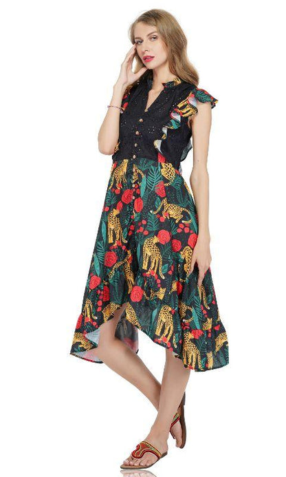 Jaguar Paradise High Low Dress